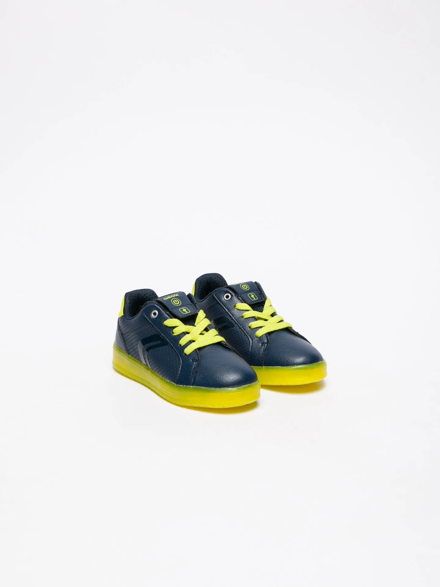 Navy Lace-up Trainers