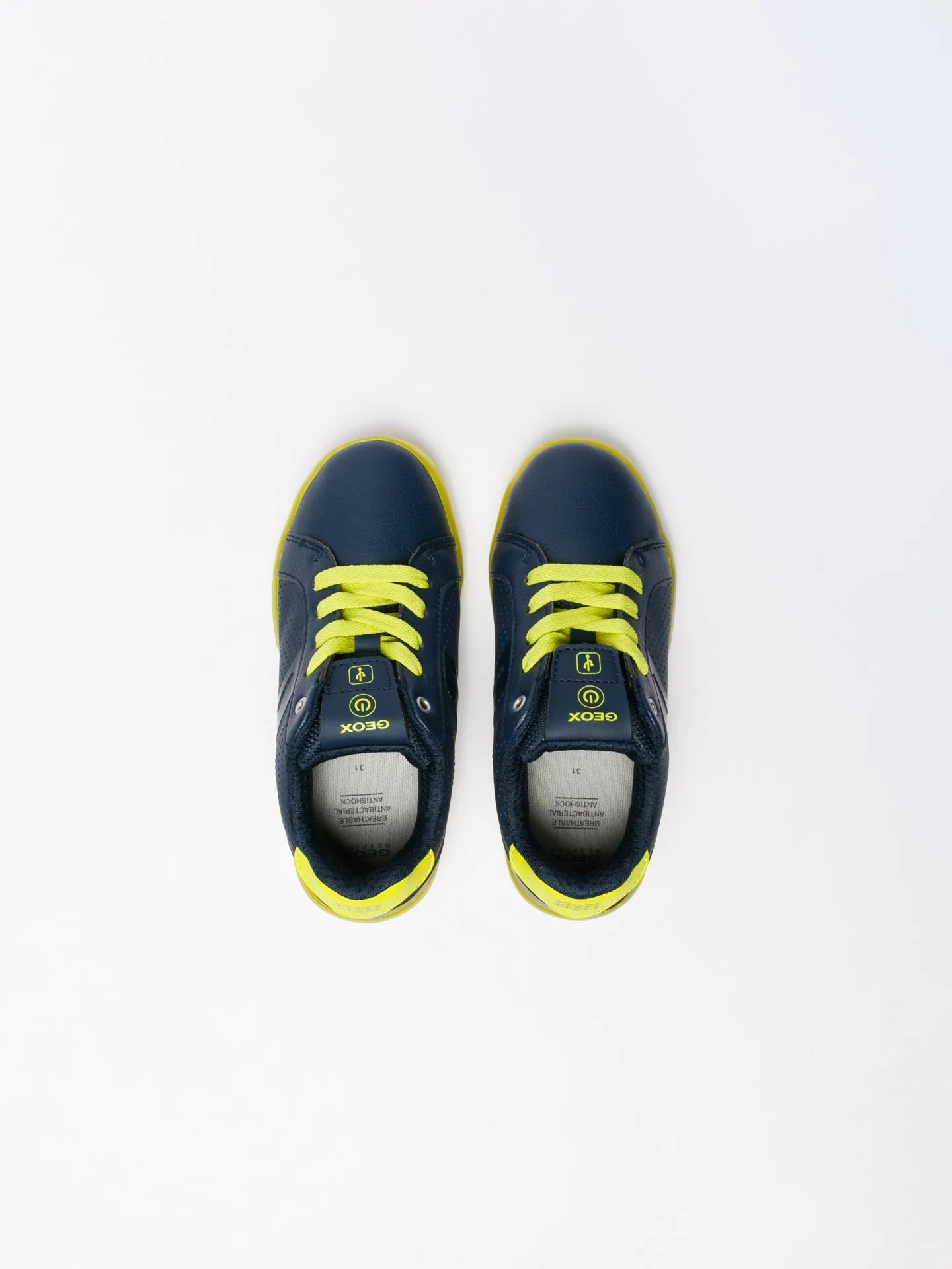 Navy Lace-up Trainers
