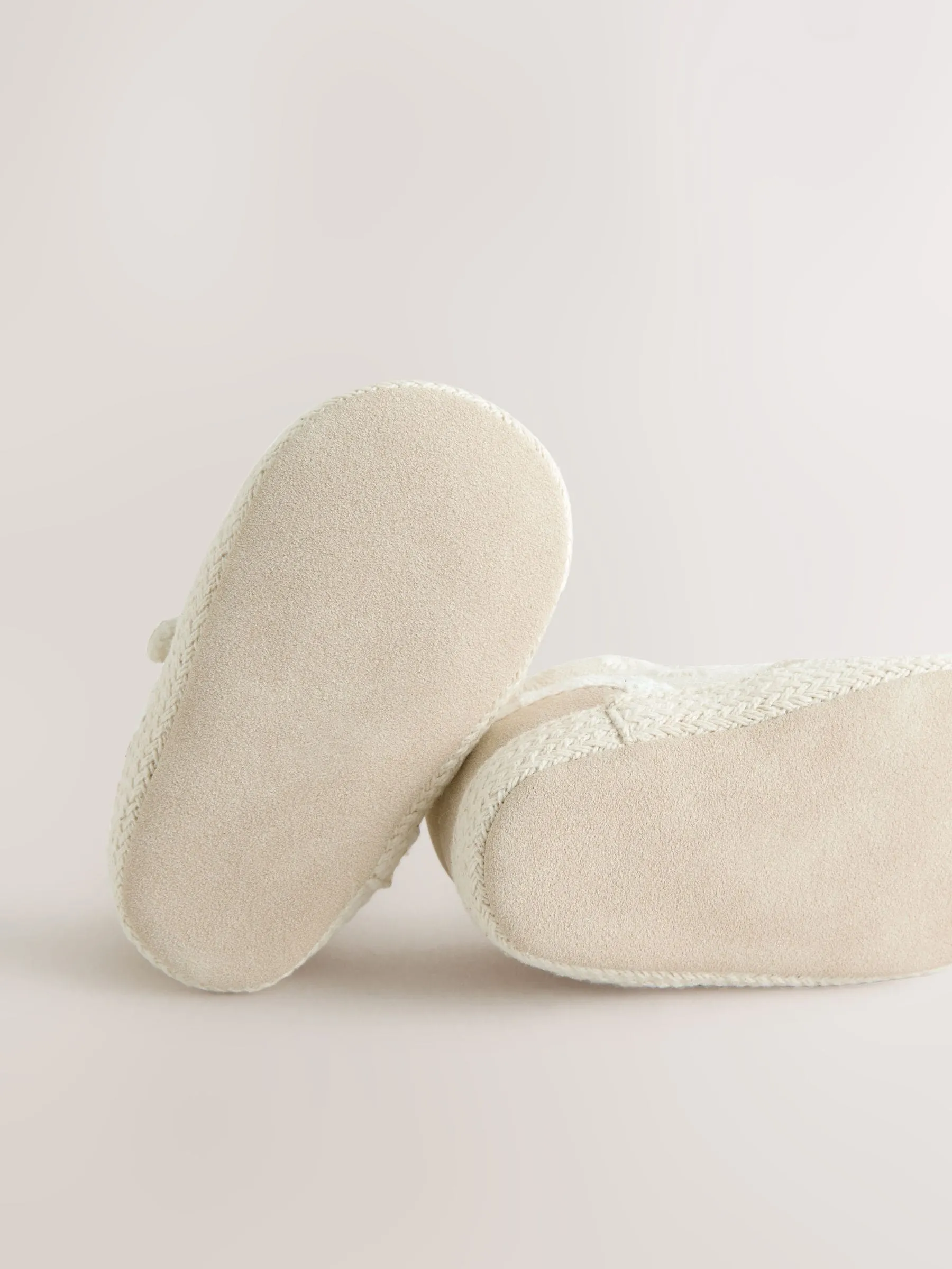 Neutral Embroidery Baby Trainers (0-24mths)