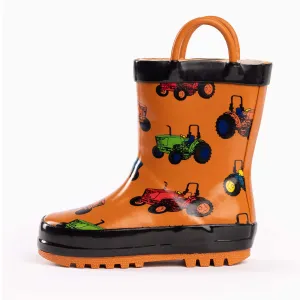 Norty Boys 11-3 Tractor Rubber Rain Boot 16212