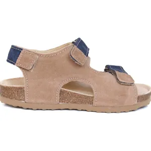 orthopedic older boys sandals  with open heel: T27: color brown