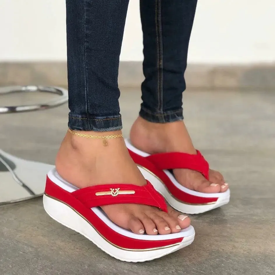 Outdoor Casual Thick Bottom Flip-Flops