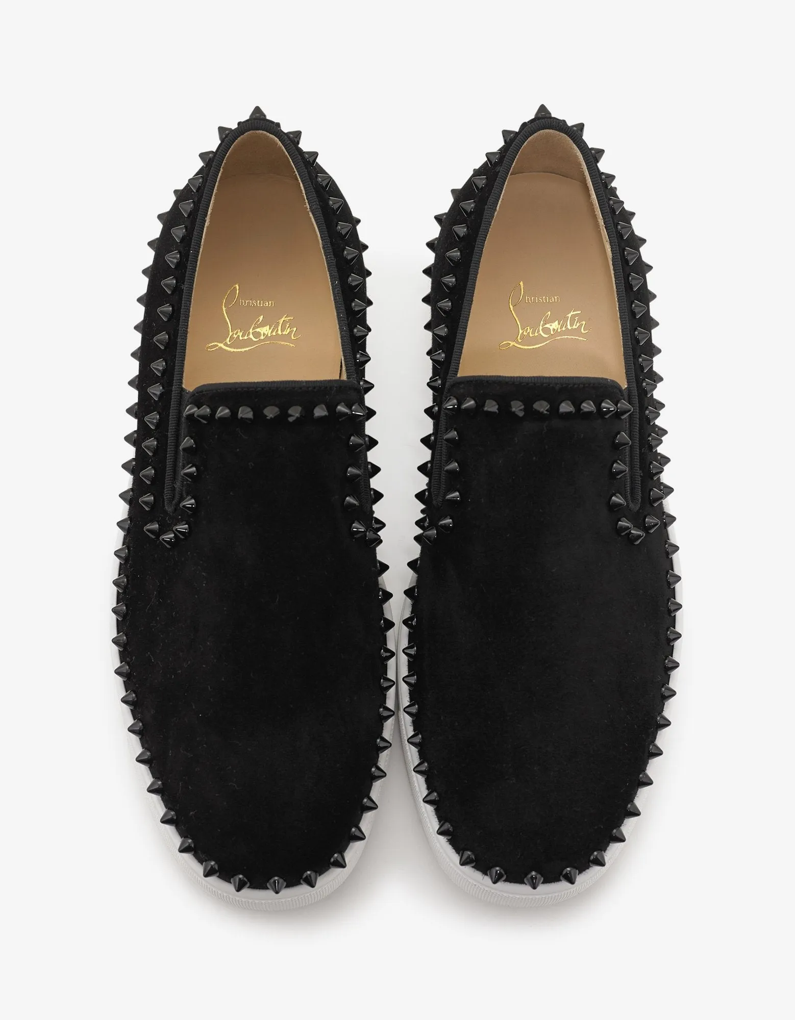Pik Boat Black Suede Leather Trainers