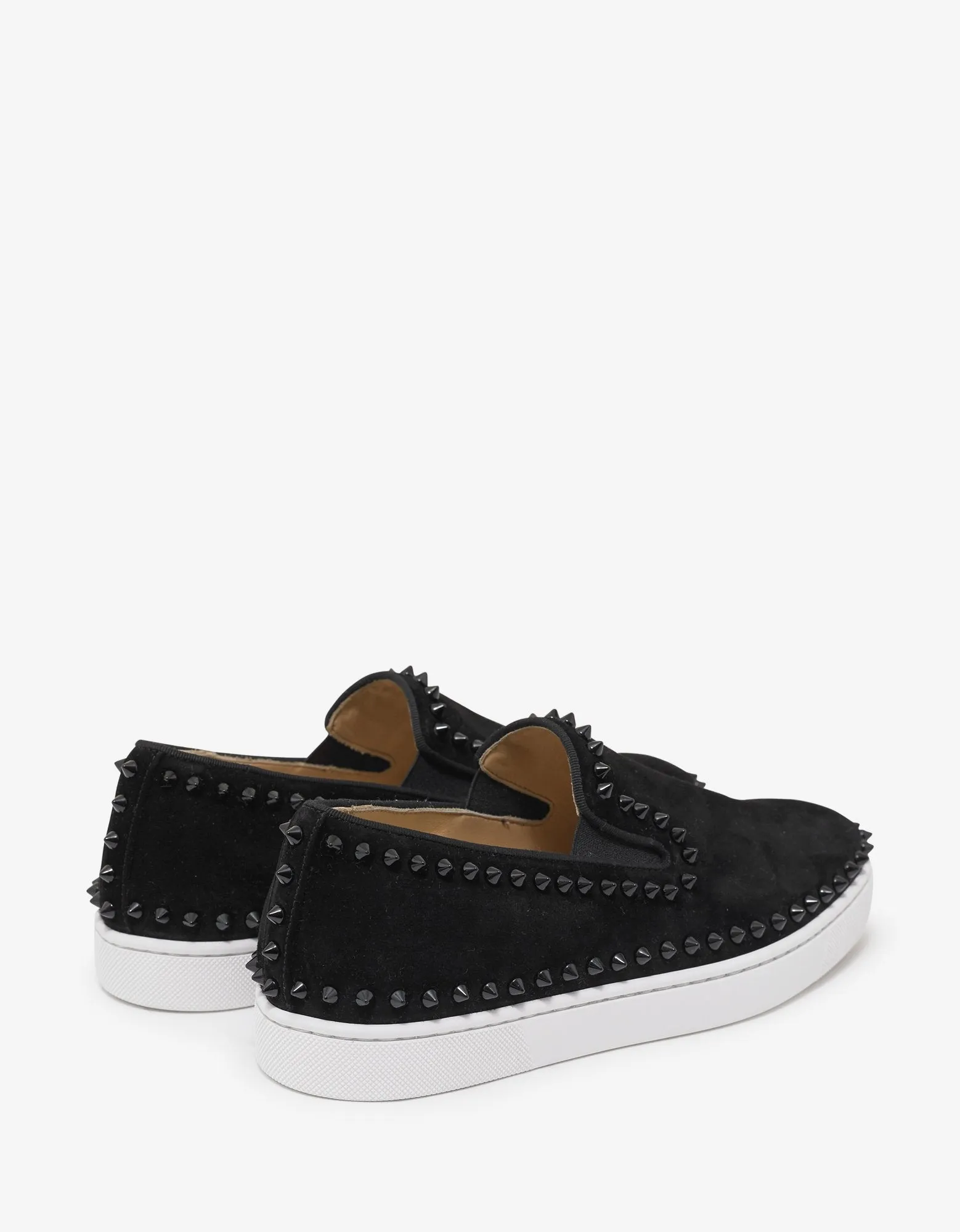 Pik Boat Black Suede Leather Trainers