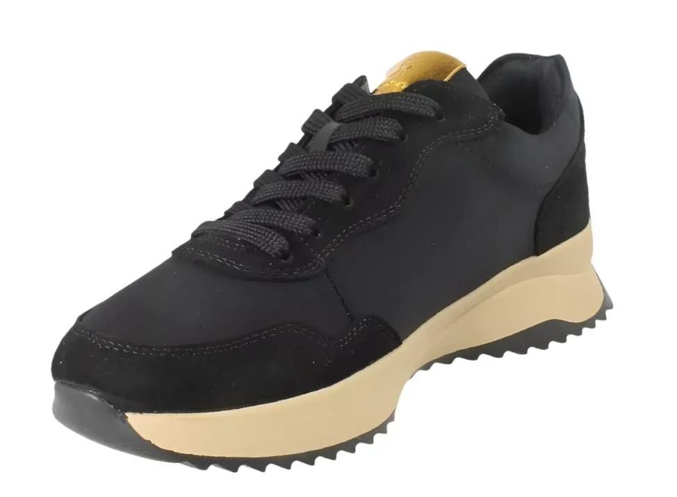 Rieker Womens Trainer W1302-00 Evolution Black/Gold