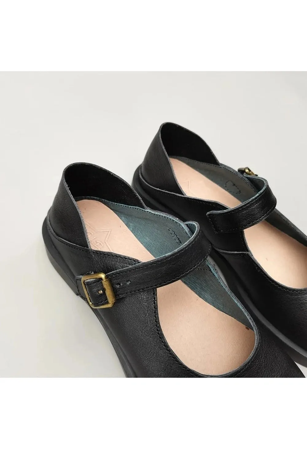 Round Toe Cowhide Shoes