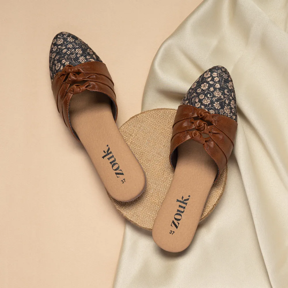 Sanjan Jaali Knotted Mule