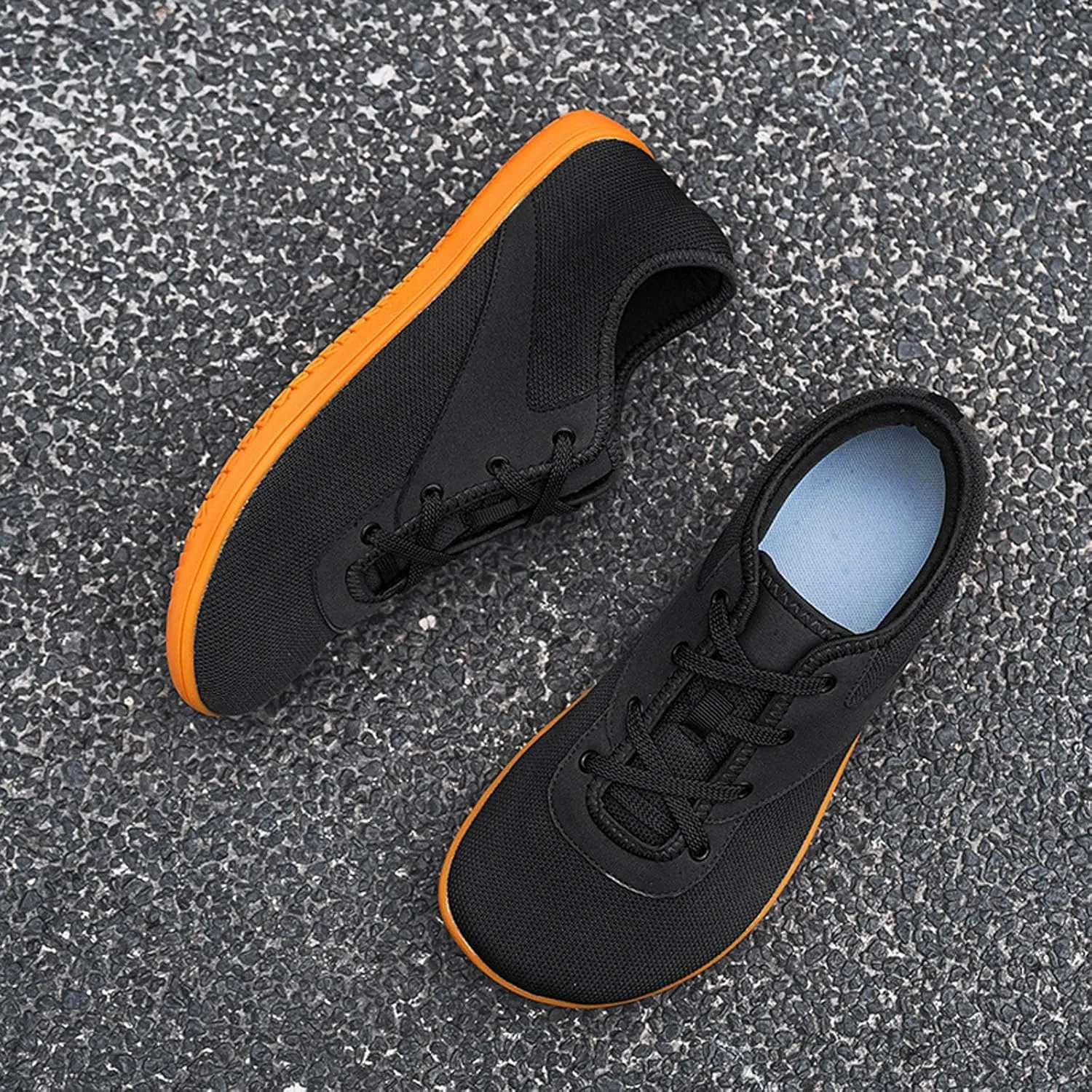 SECHRITE Womens Mens Wide Width Barefoot Sneakers Minimalist Zero Drop Sole Wide Toe Box Fashion Walking Shoes
