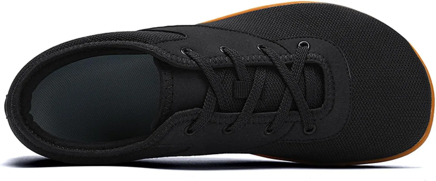 SECHRITE Womens Mens Wide Width Barefoot Sneakers Minimalist Zero Drop Sole Wide Toe Box Fashion Walking Shoes