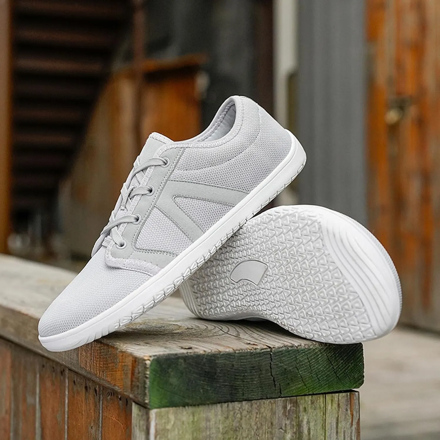 SECHRITE Womens Mens Wide Width Barefoot Sneakers Minimalist Zero Drop Sole Wide Toe Box Fashion Walking Shoes