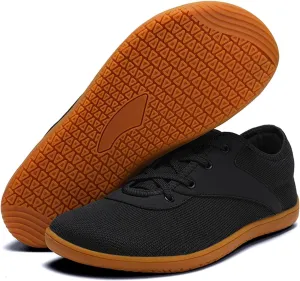 SECHRITE Womens Mens Wide Width Barefoot Sneakers Minimalist Zero Drop Sole Wide Toe Box Fashion Walking Shoes