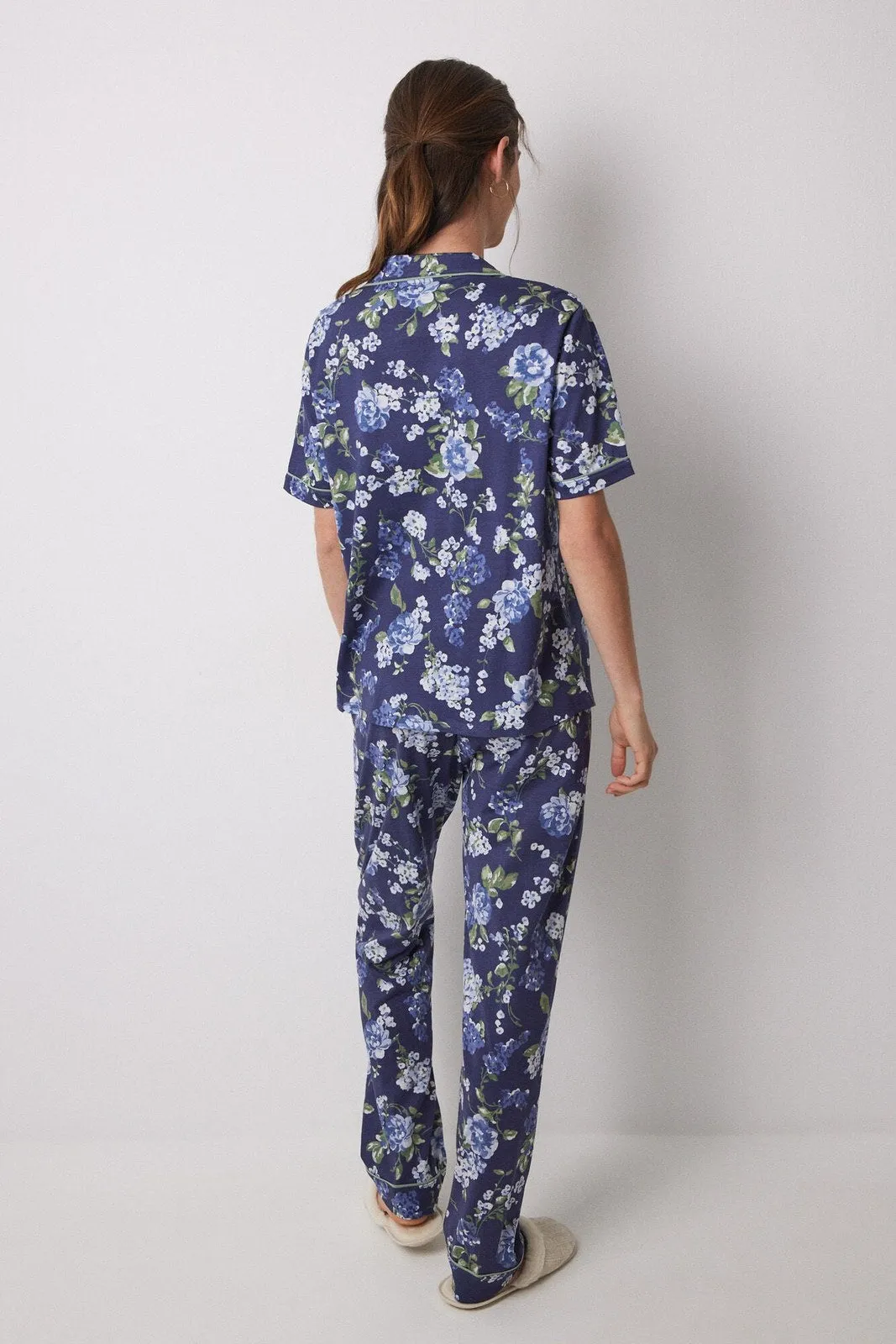 Short Sleeves Masculine Pyjama - Blue