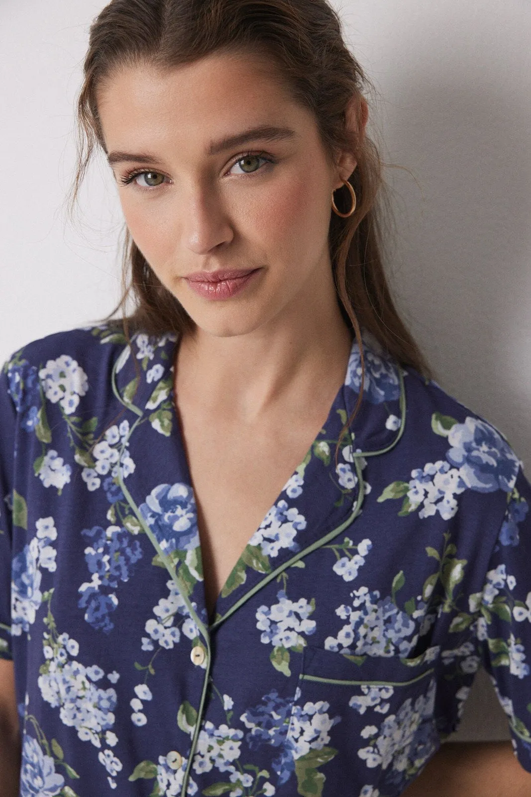 Short Sleeves Masculine Pyjama - Blue