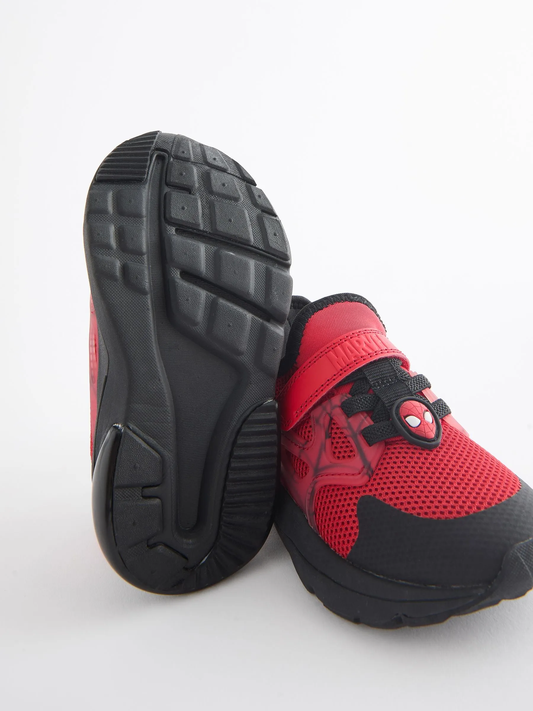 Spider Man Red Spiderman Black Touch Fastening Trainers