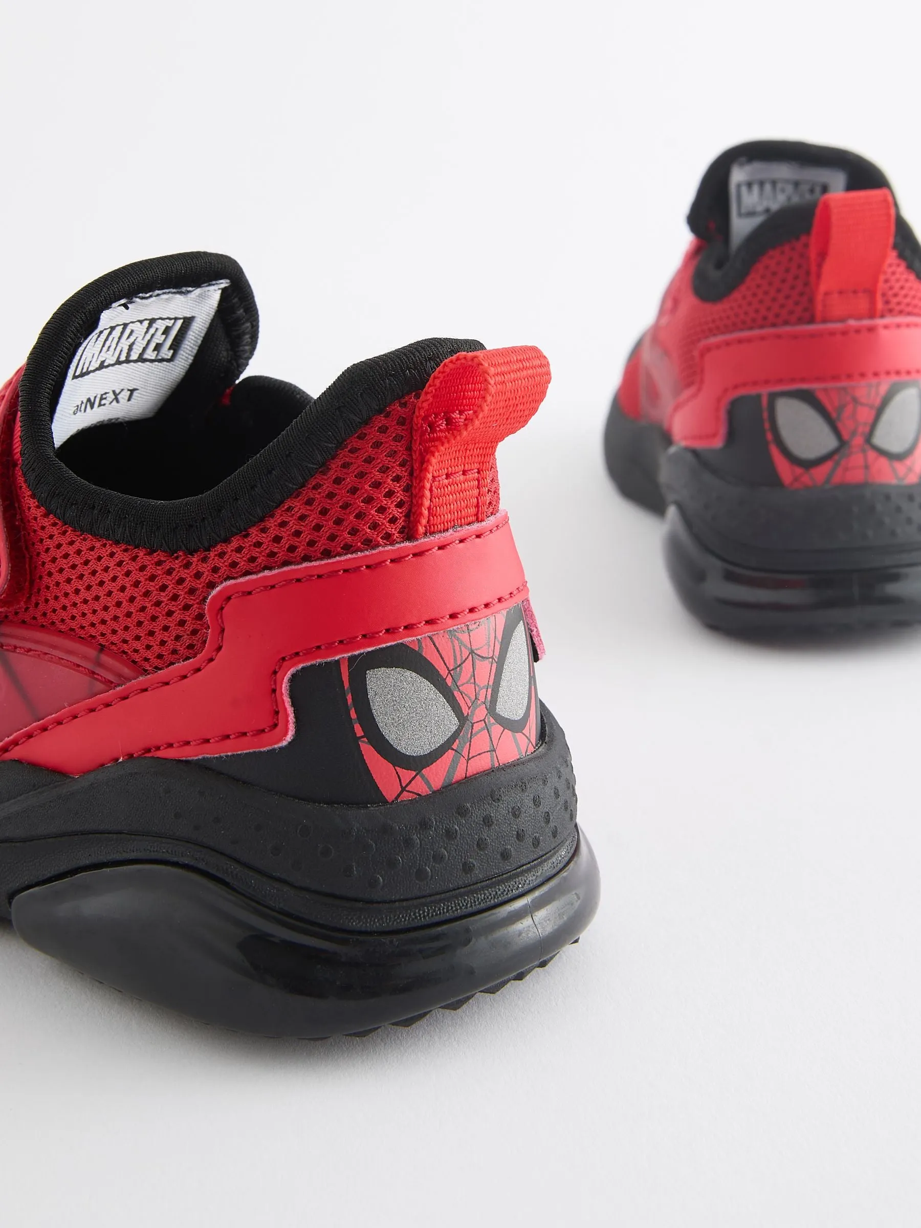 Spider Man Red Spiderman Black Touch Fastening Trainers