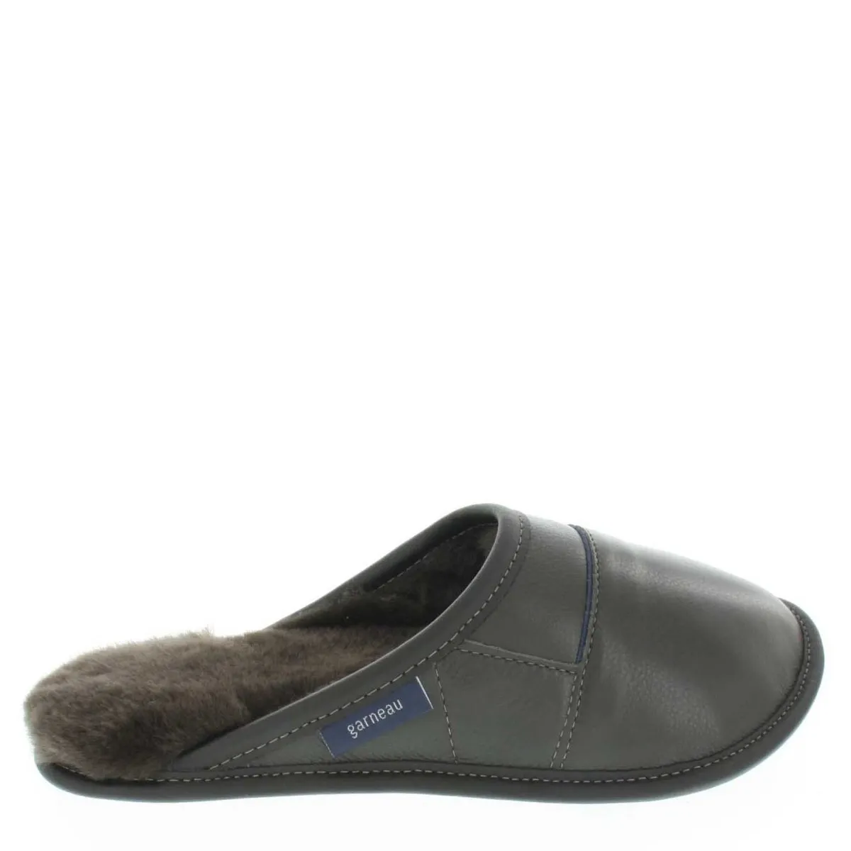 Two-tone All-purpose Leather Mule Slippers