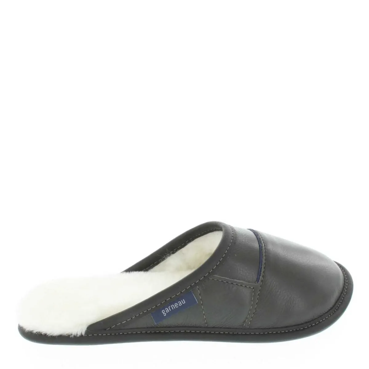 Two-tone All-purpose Leather Mule Slippers