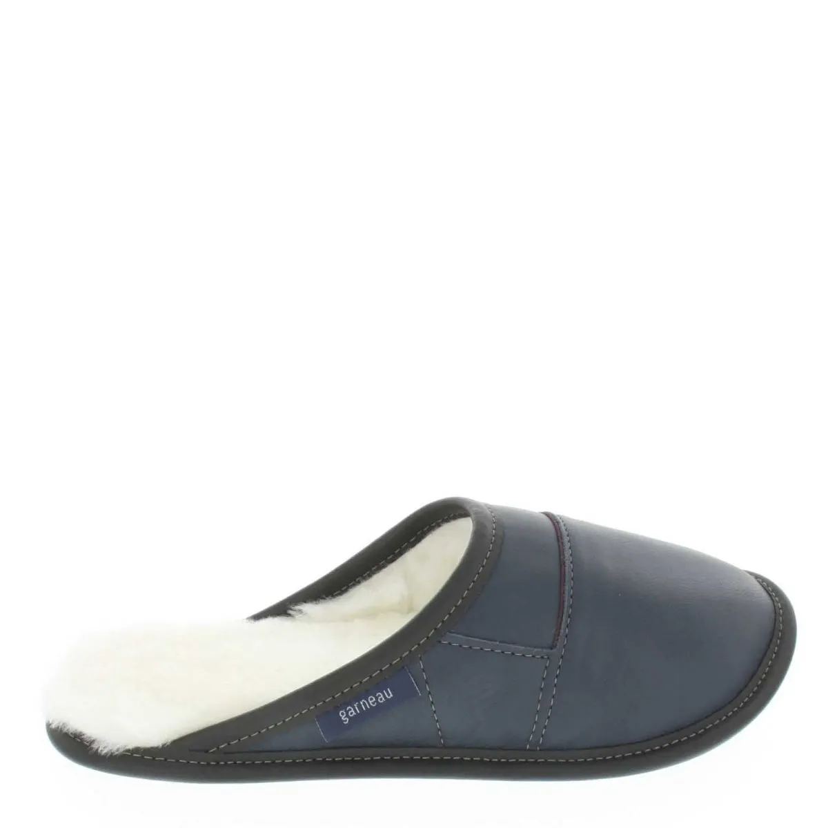 Two-tone All-purpose Leather Mule Slippers