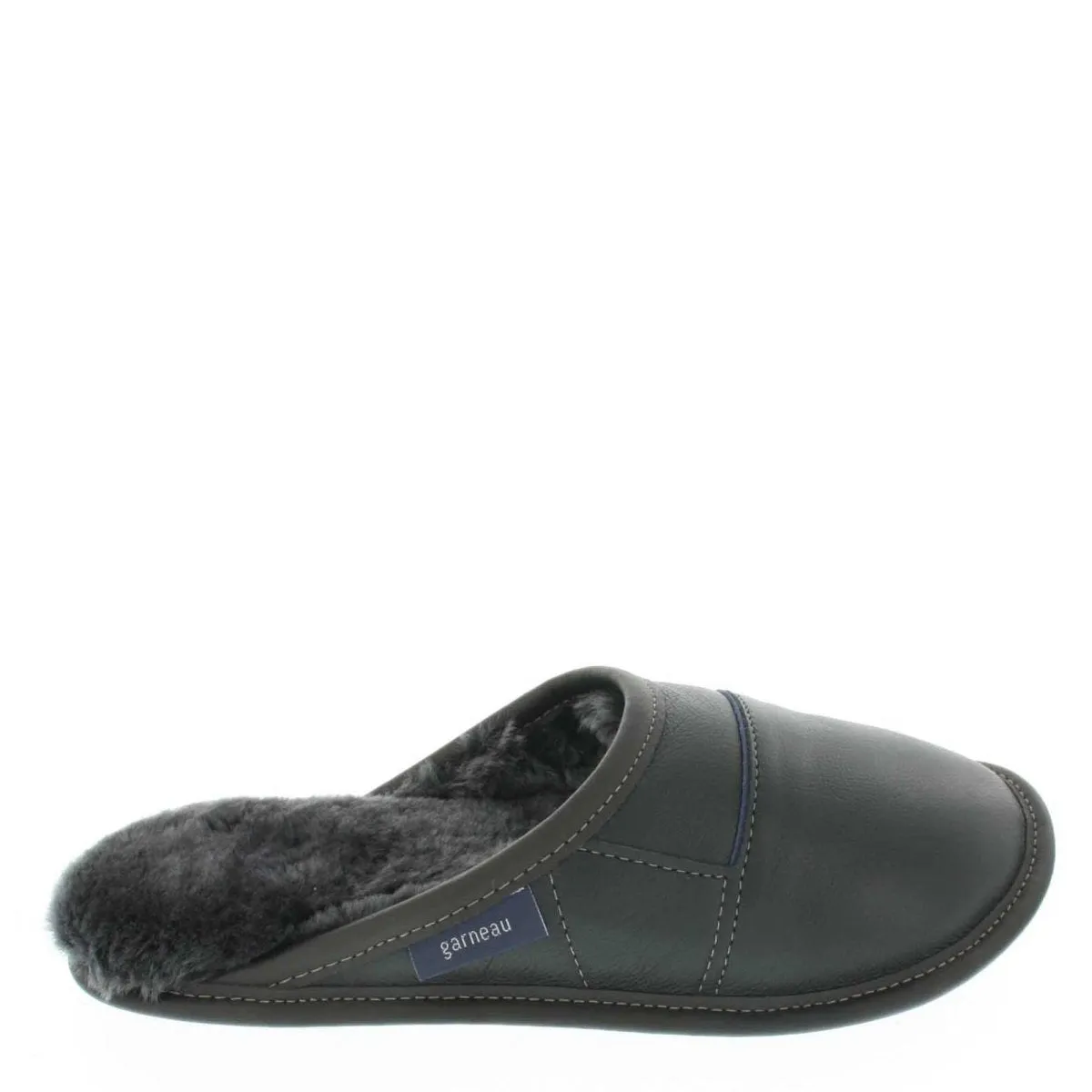 Two-tone All-purpose Leather Mule Slippers