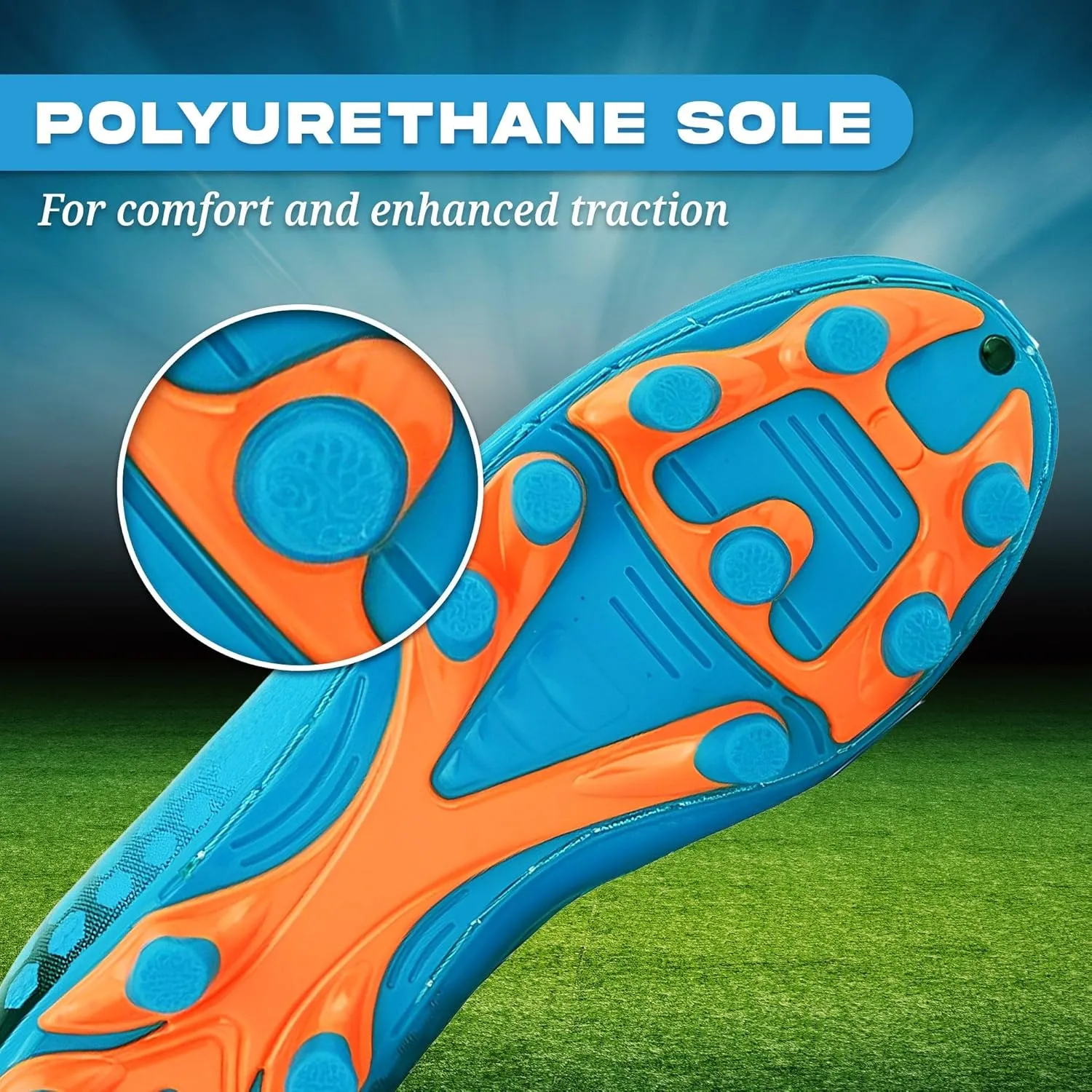 Vizari Palomar Firm Ground Soccer Shoes for Boys and Girls | Durable Synthetic Youth Soccer Cleats with Cushioned Sole for Stability | Secure Fit Kids Cleats with Padded Heel