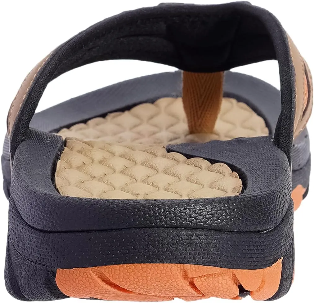 WHITIN Men's Flip Flops | Outdoor Thong Sandals | Arch Support | Slip Resistant