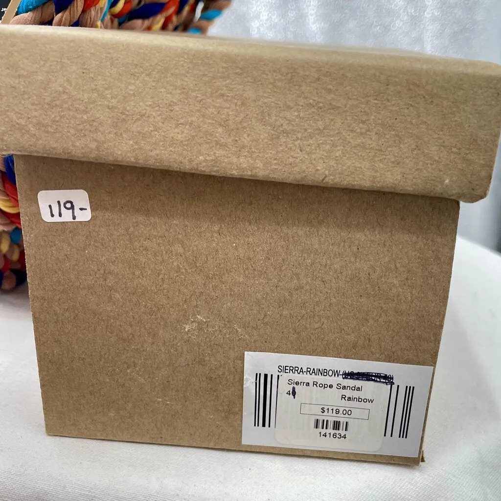 women Salt Umber New in Box Salt   Umber Sierra Rope Sandal in Rainbow Women's Size EU41/US10 Multi Shoes 41/10