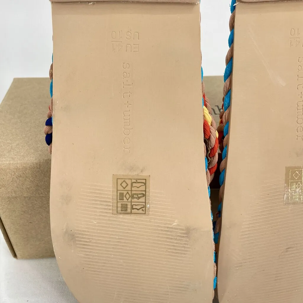 women Salt Umber New in Box Salt   Umber Sierra Rope Sandal in Rainbow Women's Size EU41/US10 Multi Shoes 41/10
