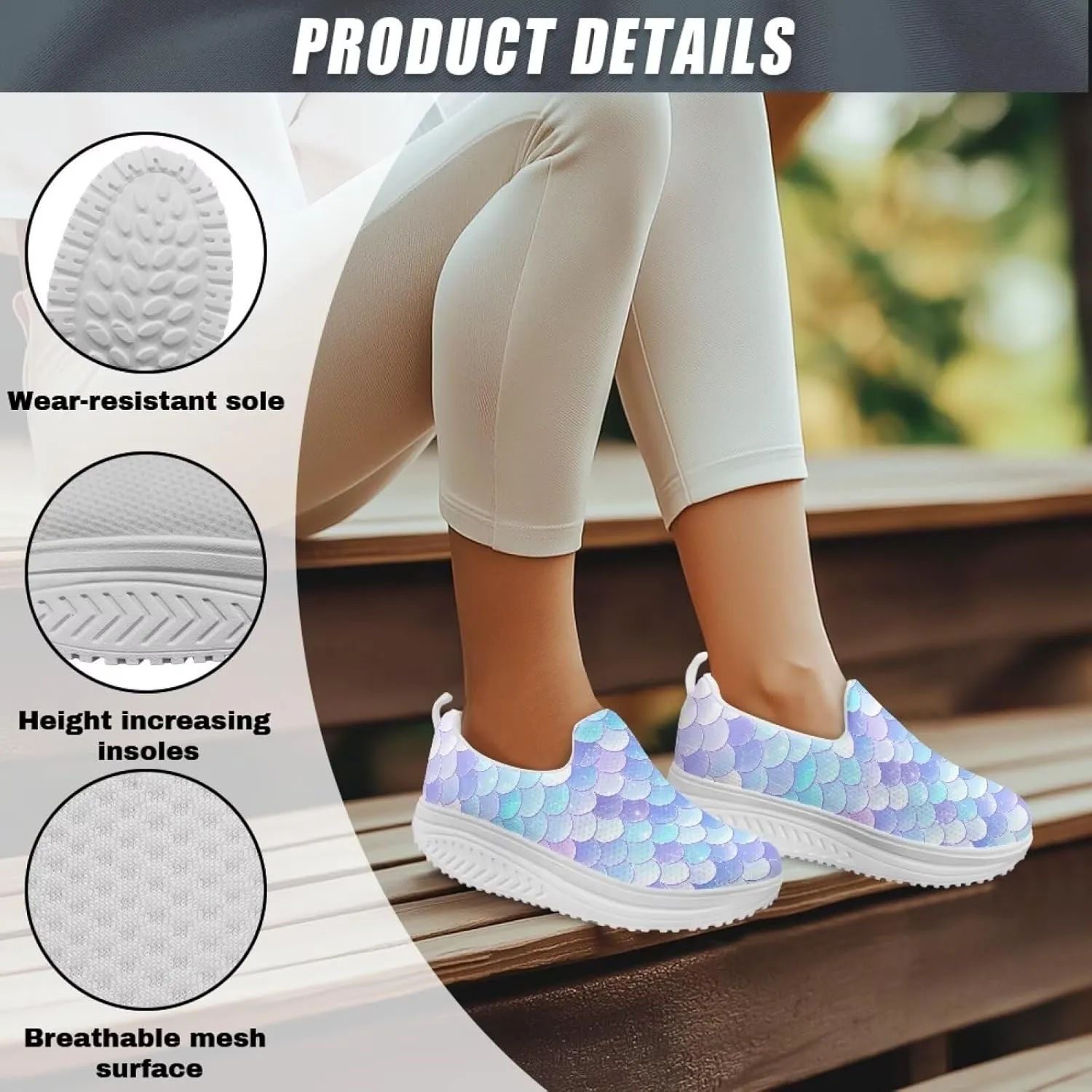 Women Walking Shoes Breathable Cushioned Workout Athletic Sneakers Lightweight Casual House Shoe Size 6-11 White Sole