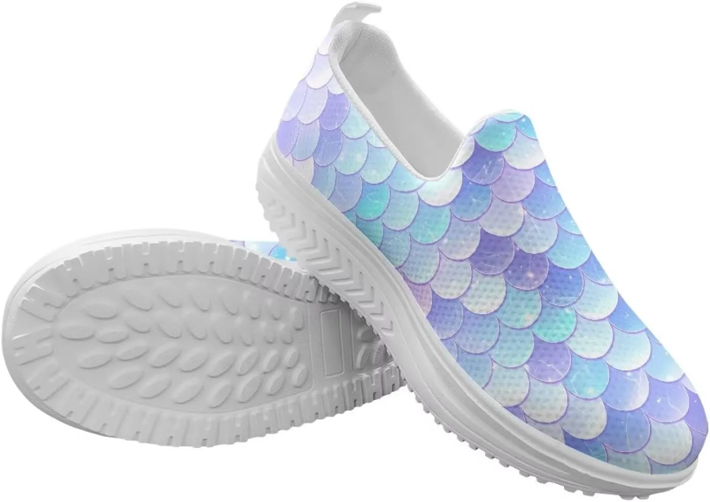 Women Walking Shoes Breathable Cushioned Workout Athletic Sneakers Lightweight Casual House Shoe Size 6-11 White Sole
