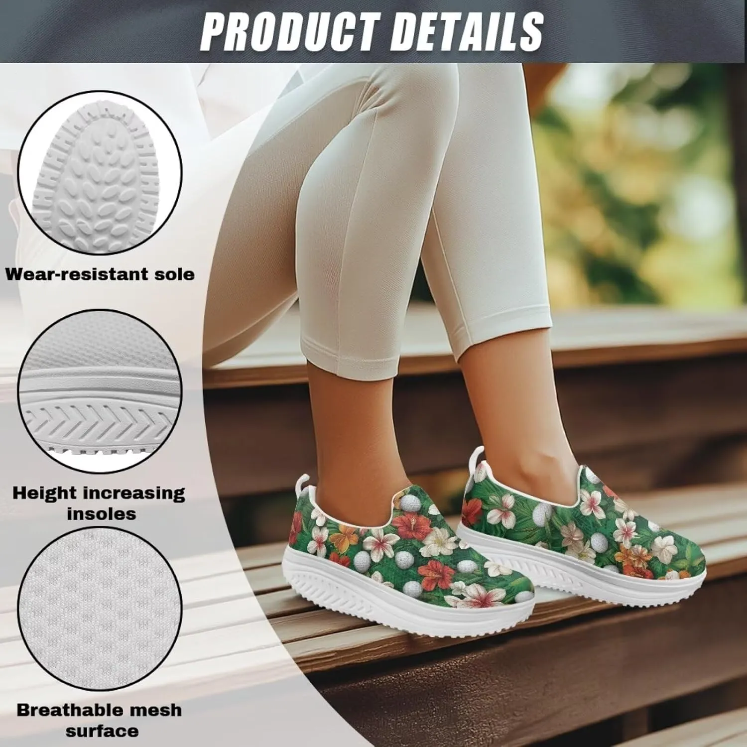 Women Walking Shoes Breathable Cushioned Workout Athletic Sneakers Lightweight Casual House Shoe Size 6-11 White Sole