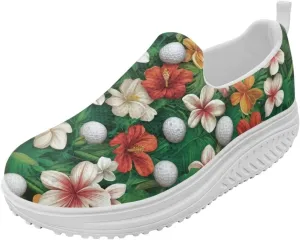 Women Walking Shoes Breathable Cushioned Workout Athletic Sneakers Lightweight Casual House Shoe Size 6-11 White Sole