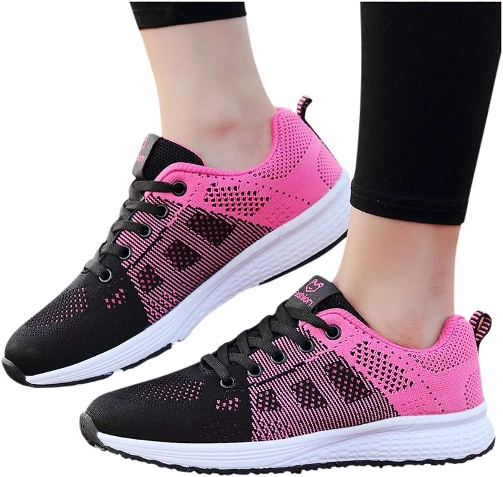 Women's Sneakers Wide Lightweight Work Slip Resistant Breathable Waterproof Tennis Shoes for Women Loafers Womens Shoes Mens Running Sneakers