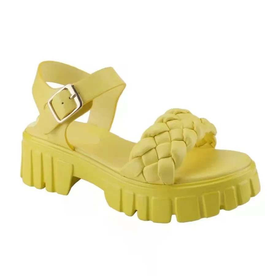 Women's Summer New Thick Sole Buckle Casual Beach Sandals